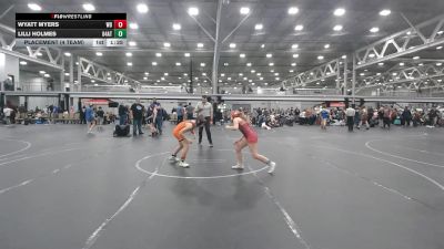 96 lbs Placement (4 Team) - Lilli Holmes, 84 Athletes vs Wyatt Myers, Wayne Danger