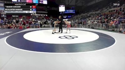 132 lbs Champ. Rd Of 64 - Mason Carlson, UT vs McAllister Ramage, WI