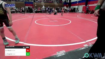 100 lbs Consi Of 8 #2 - Dylan Roberts, Claremore Wrestling Club vs Asher Lauderdale, Claremore Wrestling Club