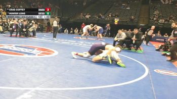 215 Class 1 lbs 1st Place Match - Hunter Long, North Callaway vs Crae Coffey, South Harrison