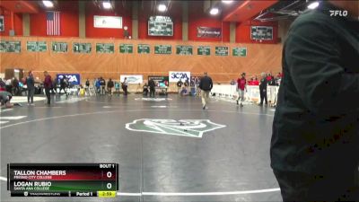 125 lbs Champ. Round 1 - Tallon Chambers, Fresno City College vs Logan Rubio, Santa Ana College