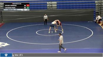197 lbs Semifinal - Jackson Peak, Wisconsin Eu Claire vs Myles Johnson, Ohio Northern University