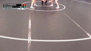 140 lbs Placement Matches - Zoe Seymour, Millard West vs Halle Pfannenstiel, Norton Community HS