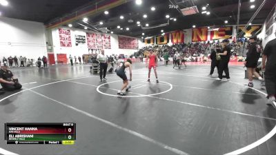 113 lbs Champ. Round 1 - Vincent Hanna, Oak Hills vs Eli Abrishani, Beverly Hills