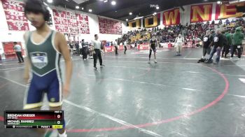 106 lbs Champ. Round 1 - Brendan Krieger, San Dimas vs Michael Ramirez, Birmingham