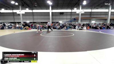 75 lbs Cons. Round 2 - Finn Maguire, North Junior High School vs Carson Montenegro, Homedale Middle School