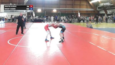 106A lbs Consi Of 4 - Drayke Ulrich, Tioga vs Brody Ohern, Chenango Forks