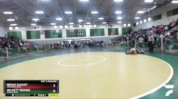 Boys 122 lbs Cons. Round 2 - Bryan Daoust, Anderson Boys vs Beckett Resner, Shasta Boys