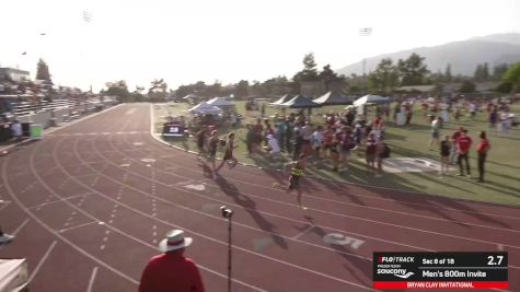 Men's 800m Invite, Prelims 8