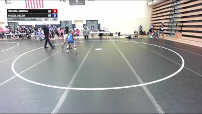 90-100 lbs Champ. Round 2 - Smara Addow, MN vs Hazel Allen, MN