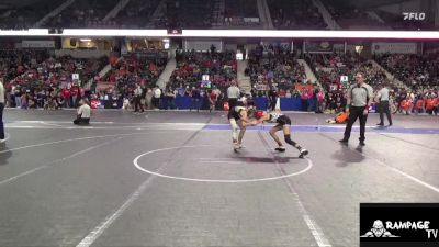 80 lbs Quarterfinal - Olivia Worden, Paola vs Angelica Ponce, South Central Punisher