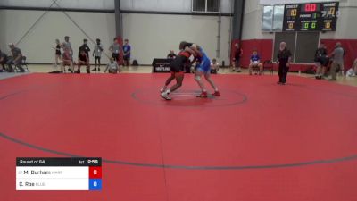 86 kg Round Of 64 - Michael Durham, Warrior Regional Training Center vs Caleb Roe, Blue Chip WC