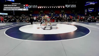 285 lbs Cons. Sub-rd Of 16 - Cody Kills On Top, MT vs Christopher Belmonte, NY