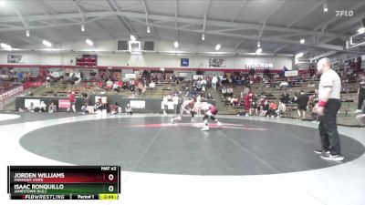 125 lbs Cons. Round 3 - Isaac Ronquillo, Jamestown (N.D.) vs Jorden Williams, Fairmont State