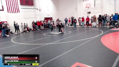 106 lbs Cons. Round 3 - Braylon Ryan, GGB vs Aiden Schnur, Castle Wrestling Club