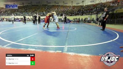 285 lbs Consi Of 8 #1 - Carlos Quiroz, Tough N Technical Wrestling Club vs Tyson Harris, El Reno Wrestling Club