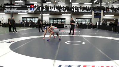 145 lbs Semifinal - Hannah Lawrence, Wyoming Sem vs Rilee Kinsley, Valley Central