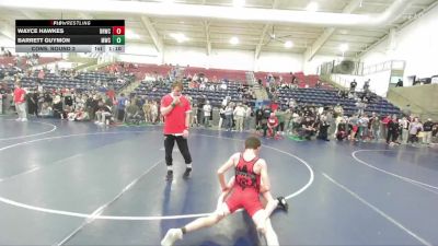 96 lbs Cons. Round 2 - Wayce Hawkes, Bear River Wrestling Club vs Barrett Guymon, Morgan Wrestling Club