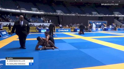 RILEY GRAYDON MILLER vs MARLON KENJIRO TANAKA FAGUNDES 2019 World IBJJF Jiu-Jitsu No-Gi Championship