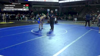 285 lbs Round Of 16 - Chad Troxler, Liberty Bakersfield (CS) vs Mark Marin, Clovis (CS)