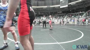 110 lbs Consi Of 8 #2 - Eden Mooney, Ponca City Wildcat Wrestling vs Krew Schuetz, Roland Youth League Wrestling