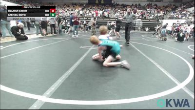 76 lbs Rr Rnd 5 - Tillman Smith, Redskins Wrestling Club vs Ezekiel Boyd, Harrah Little League Wrestling