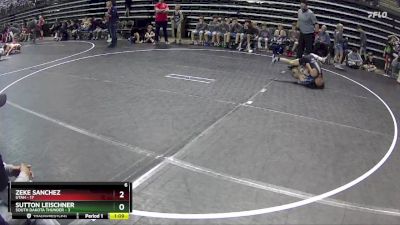 70 lbs Round 3 (6 Team) - Zeke Sanchez, Utah vs Sutton Leischner, South Dakota Thunder