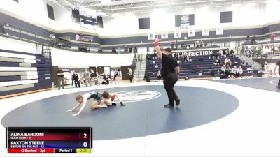115 lbs Round 2 (4 Team) - Alina Bardoni, Gold Rush vs Paxton Steele, Sisters On The Mat