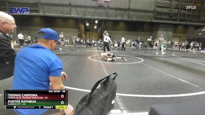 55 lbs Round 1 - Porter Rathbun, Garden City vs Thomas Carmona, Topeka Blue Thunder Wrestling