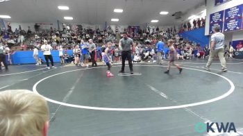 52-55 lbs Consi Of 4 - Tyler Lindsey, Clinton Youth Wrestling vs Remmi Schwahn, Chandler Takedown Club