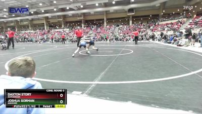 58 lbs Cons. Round 3 - Joshua Gorman, Andover vs Daxton Story, Hutchinson