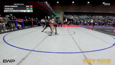 170 lbs Consi Of 16 #2 - Julian Cisneros, Crusader Wrestling vs Tyler Rahi, Culver Mat Club