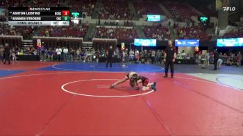 81 lbs Cons. Round 3 - Ashton Leistiko, Miles City Wrestling Club vs Bannen Stroebe, Chinook Wrestling Club