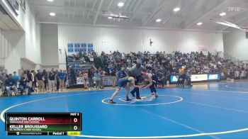 106 lbs Quarterfinal - Keller Broussard, St. Patrick`s High School vs Quinton Carroll, Vancleave High School