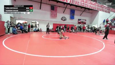 JH 126 lbs Cons. Round 6 - Karisma Bolds, DEL CITY JH vs Lena McFarlin, Moore JH