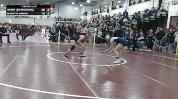 165 lbs Semifinal - Anaija Lee Rodriguez, Duggan vs Madison Marino, Triton