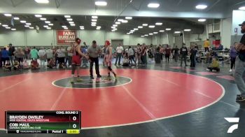 120 lbs Cons. Round 2 - Cobi Maul, Samurai Wrestling Club vs Brayden Owsley, Wise Central Youth Wrestling