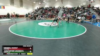 138 lbs Cons. Round 3 - Christopher Legorreta, Green River vs Wendell Hunolt, Evanston