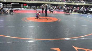 51 lbs 3rd Place - Lyla Carling, Spencer vs Elly Moffett, Wyoming