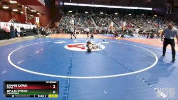 2A-106 lbs Semifinal - Sammie Cyrus, Dubois vs Dyllan Myers, Thermopolis