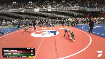49 lbs Quarterfinal - Hawkins Hoffman, Green River Grapplers Wrestling vs Blake Swensen, Top Of The Rock Wrestling Club