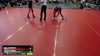 152 lbs Round 2: 1:30pm Fri. - Cael Andrews, Dimond vs Wesley Niegel, Student Wrestling Development Program