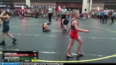 70 lbs Round 1 (4 Team) - Landon Dani, Contenders Wrestling Academy Green vs Dakota Powell, Backyard Brawlers