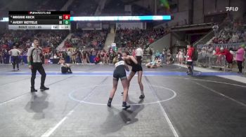 85 lbs Round 1 - Megsie Keck, Rock Creek vs Avery Rettele, Sabetha Kids
