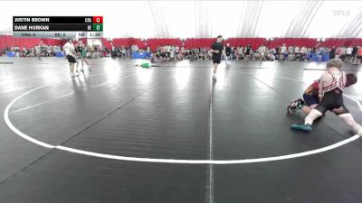 106 lbs Placement (16 Team) - Justin Brown, Coon Rapids vs Dane Horkan, Reedsburg