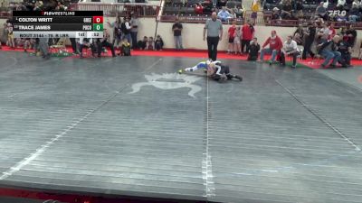 75_B lbs Semifinal - Colton Writt, Greensburg Salem vs Trace James, Pocono Mtn West