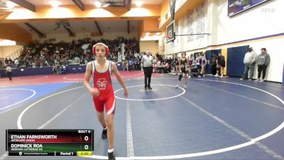 106 lbs Round 1 - ETHAN FARNSWORTH, Antelope Union vs Dominick Roa, Arizona Lutheran HS