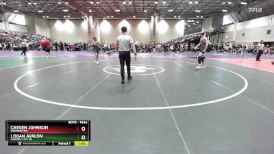 144A Cons. Round 3 - Logan Avalon, Garden City HS vs Cayden Johnson, Farmington