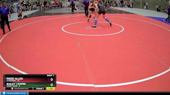 132 lbs Semis & 1st Wrestleback (8 Team) - Paige Allen, La Grande vs Bailey Chafin, Sweet Home