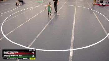 64 lbs Round 3 - Kaley Franzen, Lewiston-Altura vs Maggie Rauenhorst, Faribault